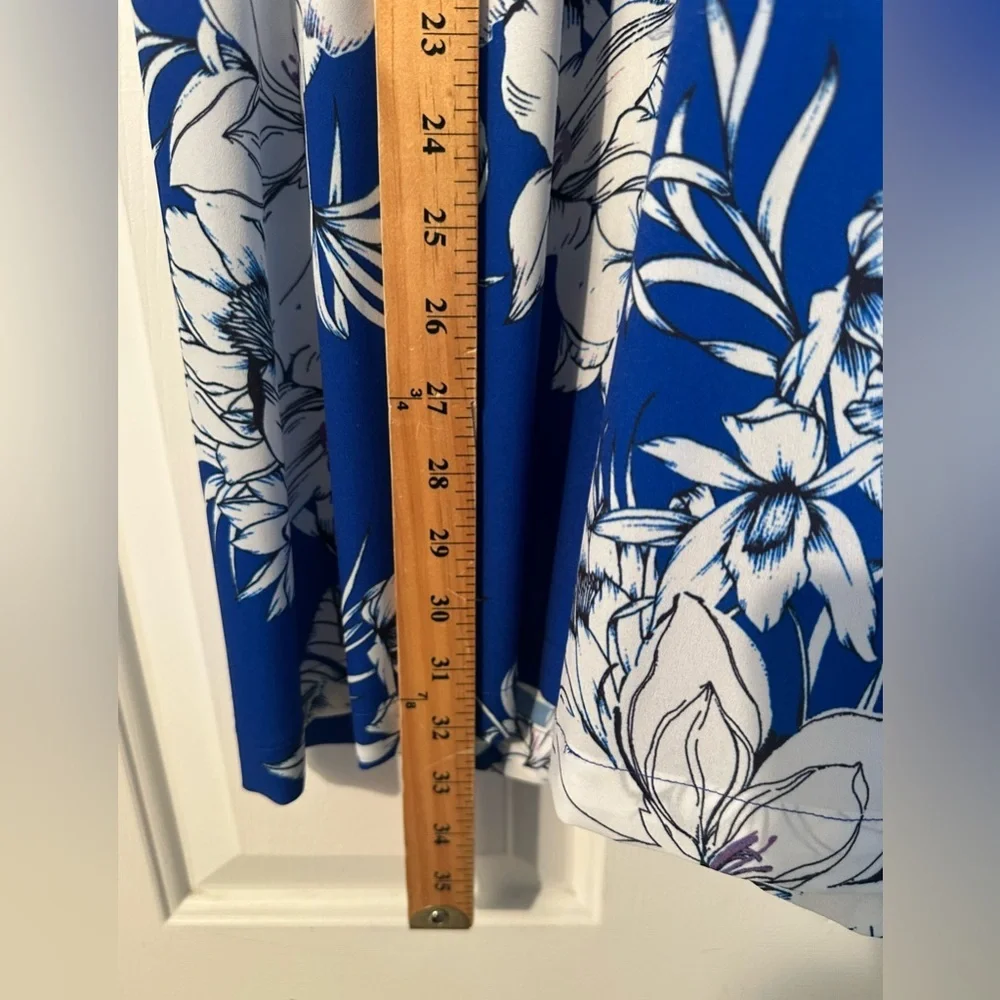 YUMI KIM Coastal Resort Spring Lg All For You Floral Blue Jumpsuit Wide Leg Crop